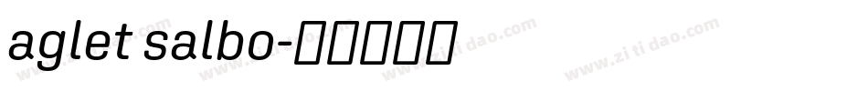 aglet salbo字体转换